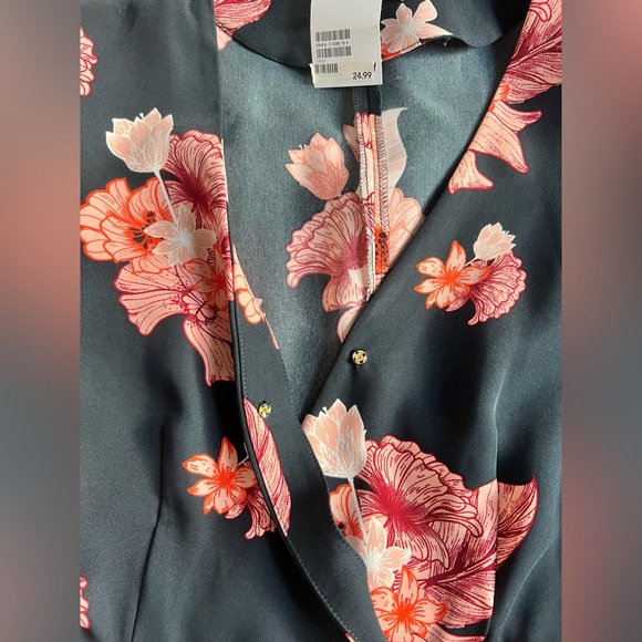 Navy and pink floral romper H&M NEW - Picture 9 of 9